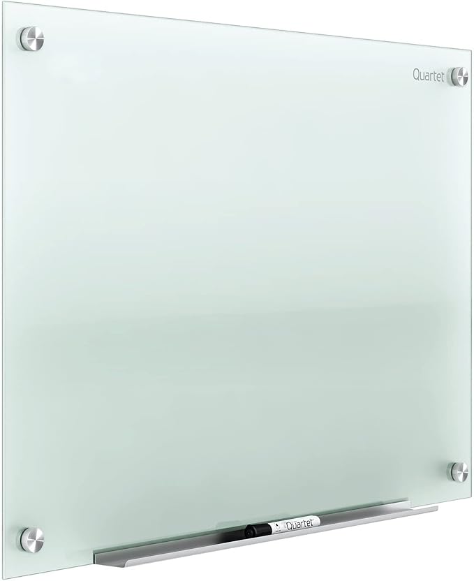 Quartet Glass Whiteboard, Non-Magnetic Dry Erase White Board, 4' x 3', Frosted Surface, Infinity (G4836F)