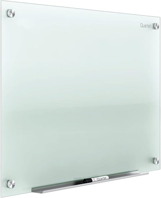 Quartet Glass Whiteboard, Non-Magnetic Dry Erase White Board, 4' x 3', Frosted Surface, Infinity (G4836F)