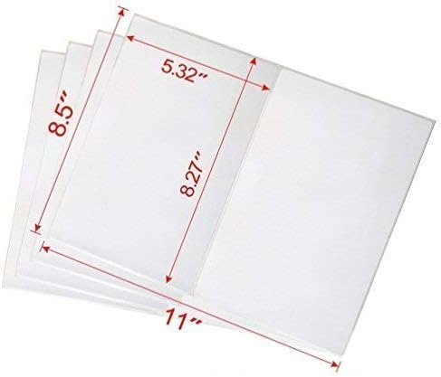 Shipping Labels with Rounded Corner, 8.5 x 5.5 Inches Half Sheet Self Adhesive Shipping Address Labels for Laser and Inkjet Printer, 2000 Sheets 4000
