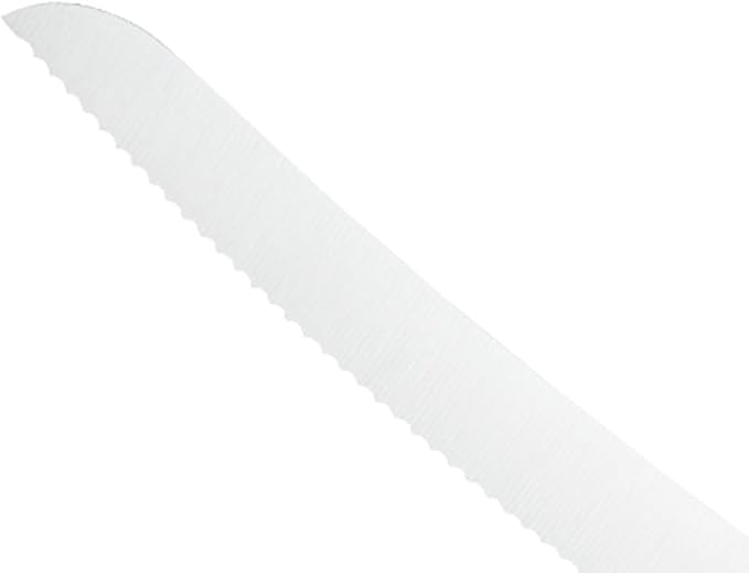 Mercer Culinary M23880 Millennia Black Handle, 10-Inch Curved Wavy Edge, Bread Knife