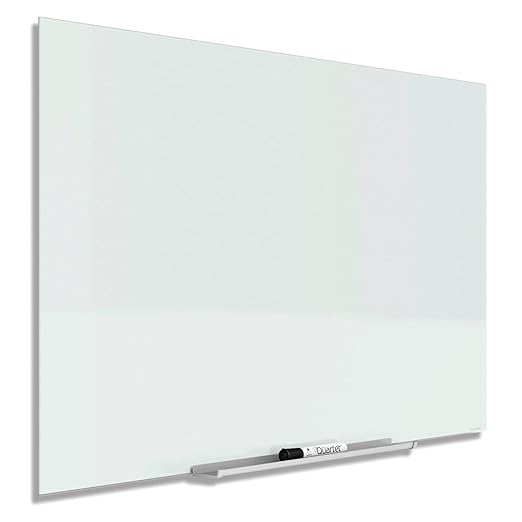 Quartet Glass Whiteboard, Magnetic Dry Erase Board, Wall Mounted Whiteboard for Office, School and Home, 85" x 48", White (G8548IMW)