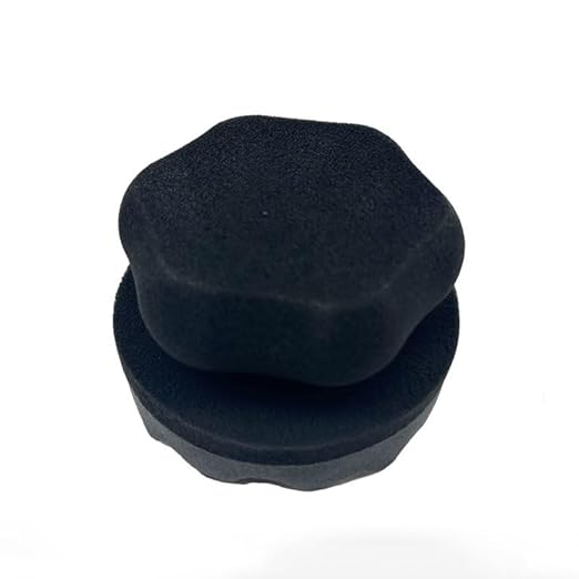 3PCS Tire Shine Applicator Pad, High-Density Wave-Grip Pad for Leather & Tire Care, Auto Detailing Tool, Durable and Reusae Applicator Pad for Auto Polishing, Cleaning, and Waxing