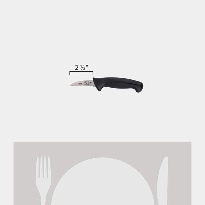Mercer Culinary M22102 Millennia Black Handle, 2.5-Inch, Peeling/Tourne Knife