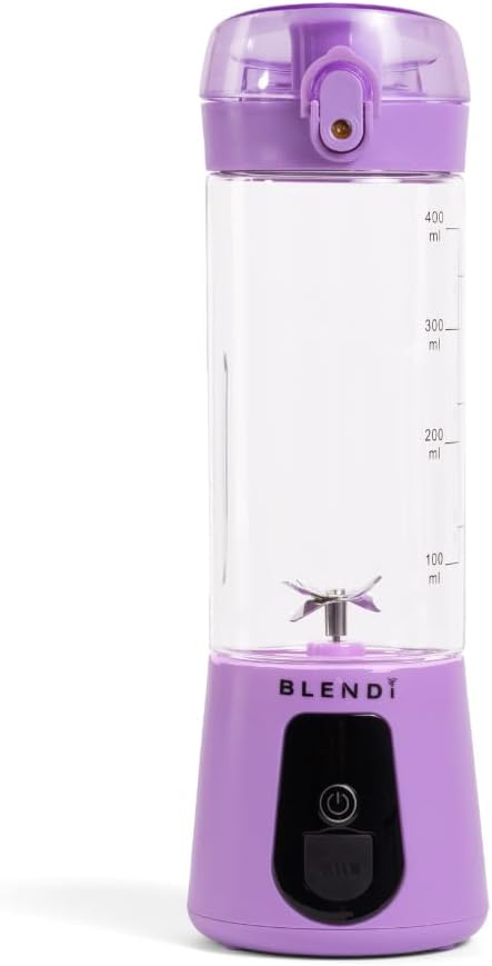 BLENDi Lite Portable Blender (17oz) – USB Rechargeable, Powerful 70W Motor for Smoothies, Protein Shakes & More – Compact, Travel-Friendly & BPA-Free (Purple)