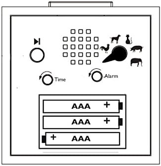 KOOKOO KidsAlarm Yellow, with 5 Different Farm Animals and Their Wake-up Calls (Natural Field Recordings)