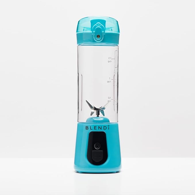 BLENDi Pro+ Portable Blender (New 2025 Model, 17.5oz, Turquoise) – Upgraded 120W Motor, USB-C Rechargeable, Cordless Personal Blender for Smoothies & Shakes – BPA-Free, Self-Cleaning, Travel-Friendly