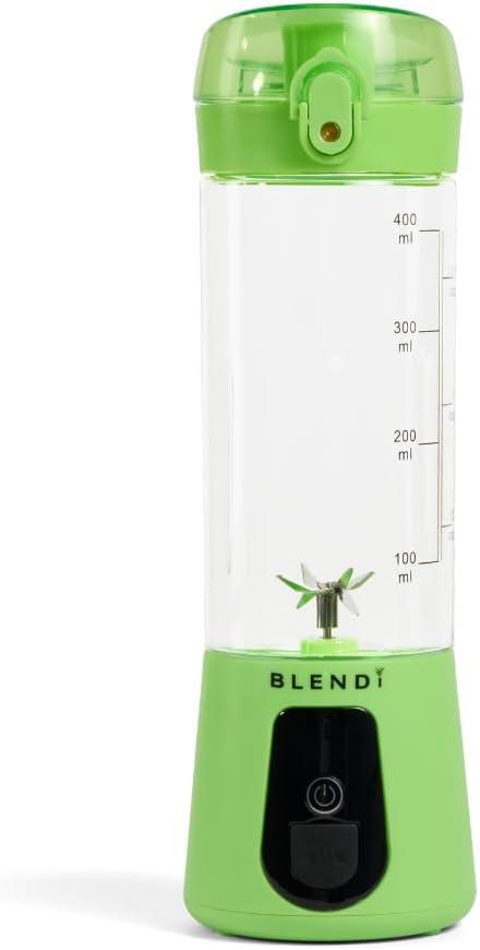 BLENDi Lite Portable Blender (17oz) – USB Rechargeable, Powerful 70W Motor for Smoothies, Protein Shakes & More – Compact, Travel-Friendly & BPA-Free (Lime)