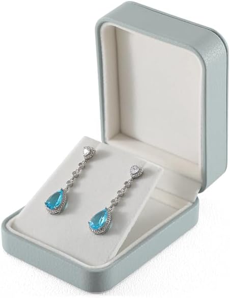 Earring Box For Studs, Leather Earring Jewelry Box,Earring Storage,Luxury Earring Gift Box For Engagement, Wedding,Premium Earing Display Box