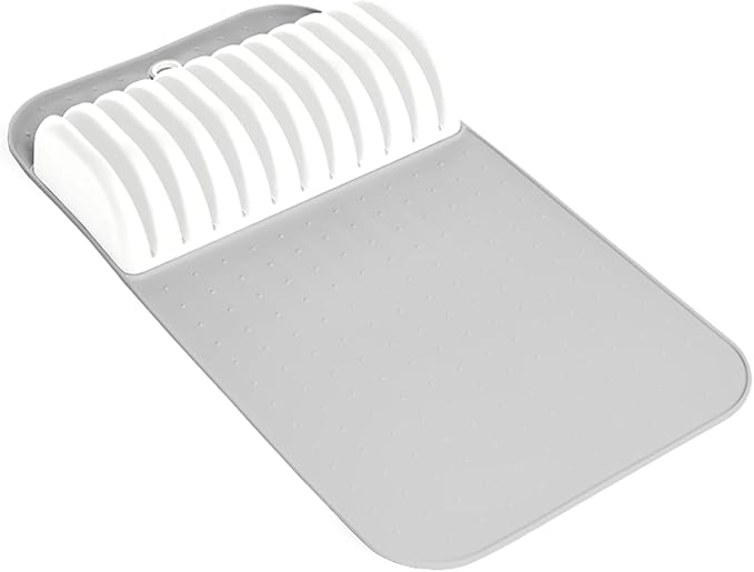 Madesmart Antimicrobial Classic Large Knife Mat Soft-Grip, Non-Slip Drawer, Long-Lasting Home Organization, EPA Certified, White