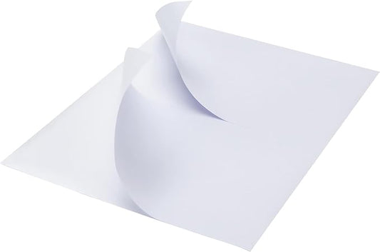 MFLABEL Half Sheet Labels Laser/Ink Jet Shipping Labels 8.5 x 11 Inches Packaging Labels, Address Labels for Laser & Inkjet Printers, 500 Count(250 Sheets)