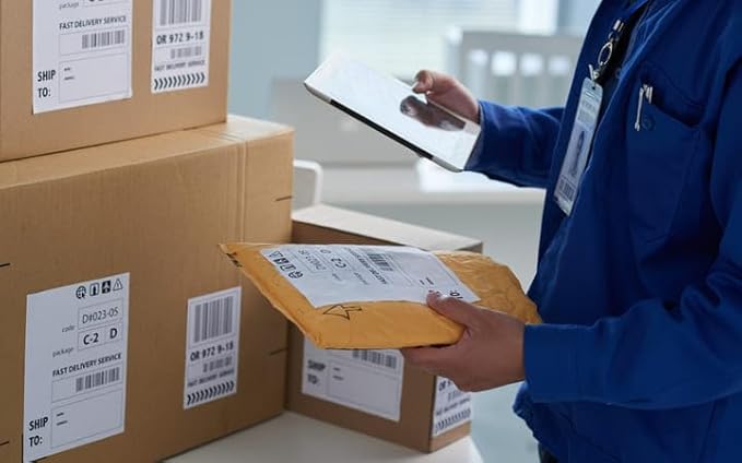 Square Multipurpose Labels Replacement for DYMO 30332 (1" x 1") Compatible with DYMO Labelwriter 450, 4XL & Zebra Desktop Printers [10 Rolls/7500 Labels]