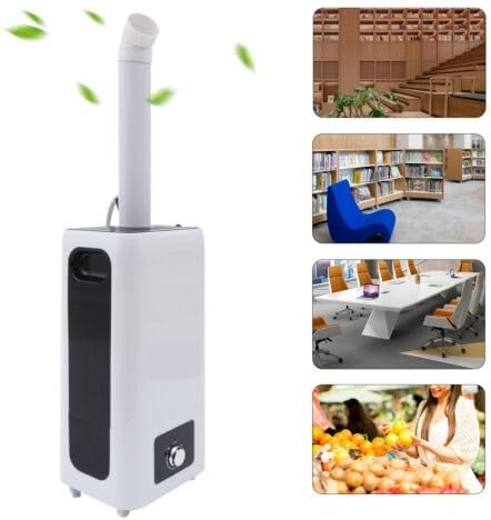 Floor Type Industrial Ultrasonic Sprayer Humidifier Fit Large Room For Office Disinfection Whole House Style Commercial 4Cell Atomizer Bedroom Cool Mist Air Humidifiers Commerical Fog Spray 6.29 Gal