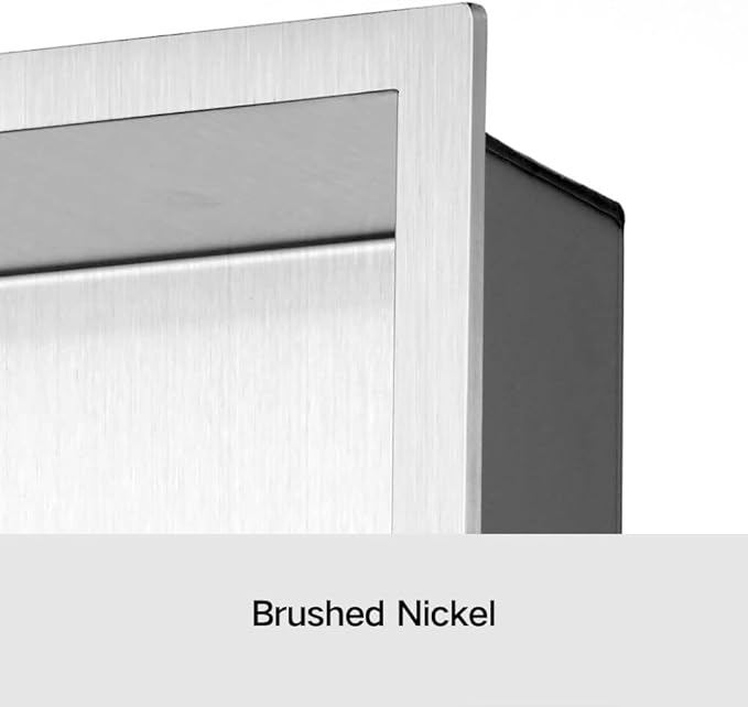 Shower Niche, 12"x24" No Tile Needed, The Insert Storage Rectangle Double Shower Shelf is Easy to Install, Stainless Steel, Brushed Nickel