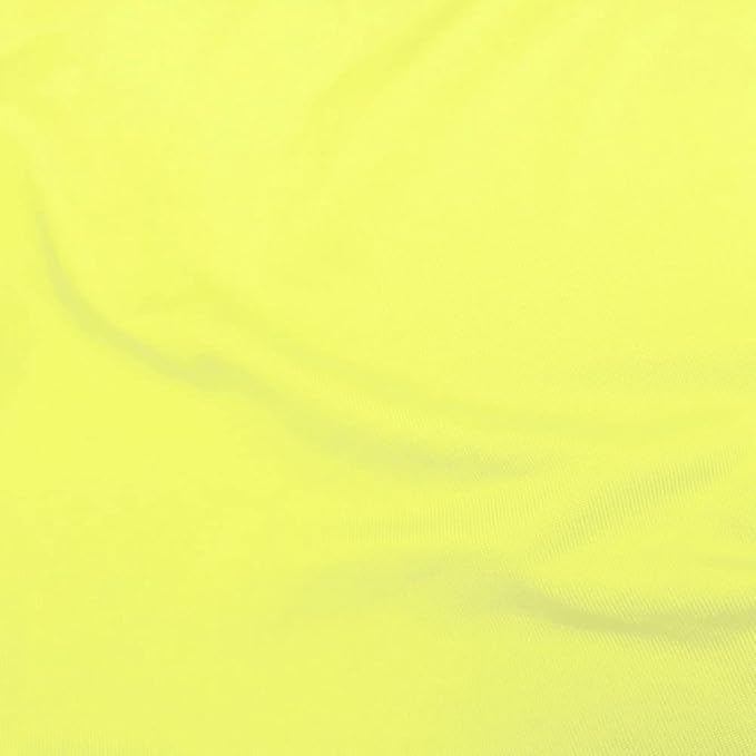 2 Pack 8FT Lemon Yellow Spandex Tablecloth Stretch Fitted Table Cover for Rectangular Table Event, Wedding, Banquet and Parties