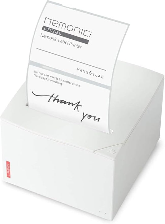Nemonic Label Printer | Inkless Bluetooth Thermal Label Printer for Small Business | Durable Shipping Label Maker & Portable Wireless