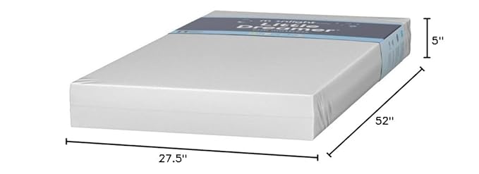 Moonlight Slumber Little Dreamer Crib Mattress – Dual-Sided Baby and Toddler Mattress, Firm Infant Support, Waterproof and Hypoallergenic, 5" Foam, Standard Size, Made in USA