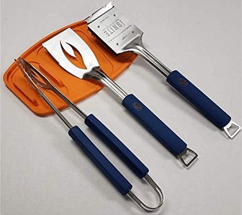 Ignite Grilling Trivet – 100% Non-Slip Silicone BBQ Mat – Reusable Tool Holder for Tongs, Spatula & Basting Brush – Keeps Grill Clean & Organized – Easy to Wash