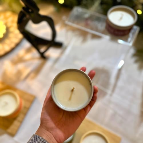 Bohemian Rose Scented Candle Fresh Floral Aroma with Rose Magnolia Patchouli Natural Coconut Wax Long-Lasting Non-Toxic Eco-Friendly Home Office Decor Relaxation Handcrafted Luxury (5 oz.)
