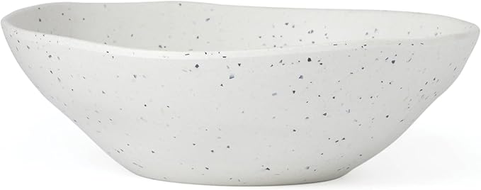 Oneida 895951 Terrazzo Melamine Cream 12 Piece Dinnerware Set, Lightweight Melamine Material