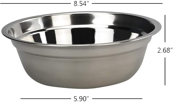 Begale 4-Pack Stainless Steel Mixing Bowls, Metal Prep Bowls
