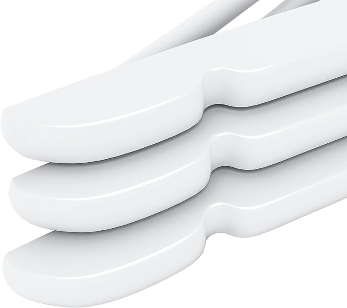 Utopia Home Premium Wooden Hangers 20 Pack - Durable & Slim Coat Hanger - Suit Hanger with 360-Degree Rotatable Hook - Wood Hangers with Shoulder Grooves (White Color)