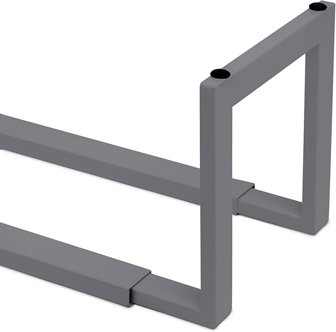 QUALIAZERO 2-Tier Expandable Shoe Rack – Durable Organizer Shelf for Entryways, Bedrooms, Bathrooms, and Laundry Rooms (STORMY MIST, 1 PACK)