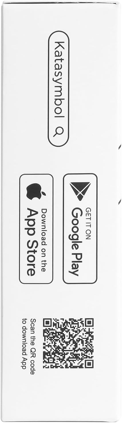 SUPVAN E10 Bluetooth Label Maker Machine with Tape, Continuous Waterproof Label, Versatile App with 35 Fonts and 1k+ Icons, Inkless Labeler for Home, Kitchen, School, Office Organization, Black