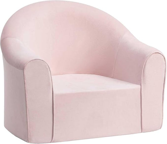 ALIMORDEN Adorable Toddler Chair, Snuggly Soft Foam Seat for Little Ones with Removable Washable Cover - Small Kids Reading Couch, Pink