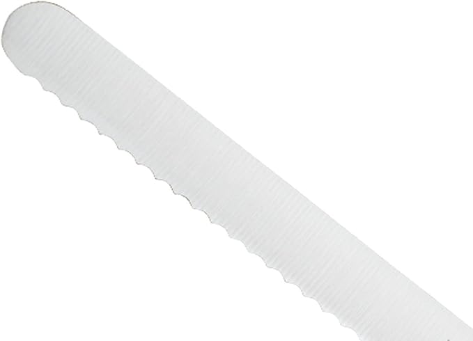 Mercer Culinary Millennia Colors 8-Inch Offset Wavy Edge Bread Knife, Green