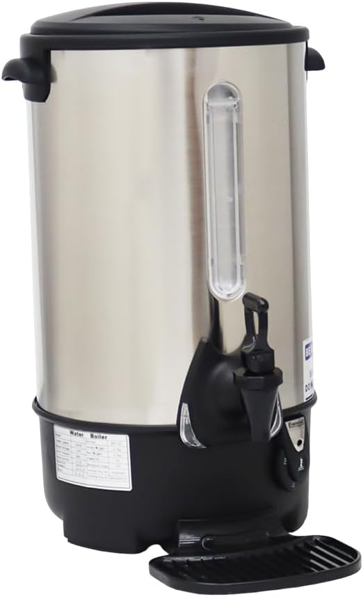 12.9L/13.6QT Hot Water Dispenser Commercial Electric Hot Water Bucket 1500W Fast Boiling with Temperature Control Electric Kettle for Office Restaurant Tea Shop & Event Venues 110V