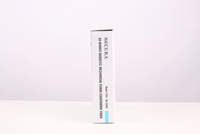 Secura 7.5 Inch Visual Timer, 60 Minute Visual Oversize Countdown Timer for Kids and Adults, Durable Mechanical Time Management Tool (Navy Blue)