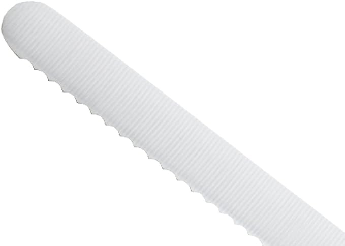 Mercer Culinary Millennia Colors 8-Inch Offset Wavy Edge Bread Knife, Blue