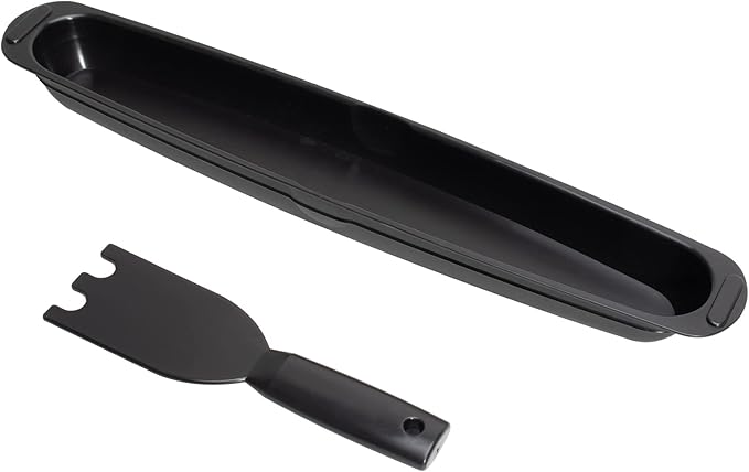 Grill Oil Grease Catcher Drip Tray Pan and Grill Spatula for George Foreman Grill,Grease Catcher and Grill Scraper Replacement Parts for George Foreman Grill Cleaner Tool