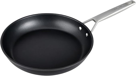 MsMk 12 inch Nonstick Frying Pan, Titanium and Diamond Non Stick Pan, Omelet Skillet, PFAS & PFOA Free Non-Toxic, Scratch-resistant, for Ceramic and Gas Cooktops, Dishwasher & Oven Safe