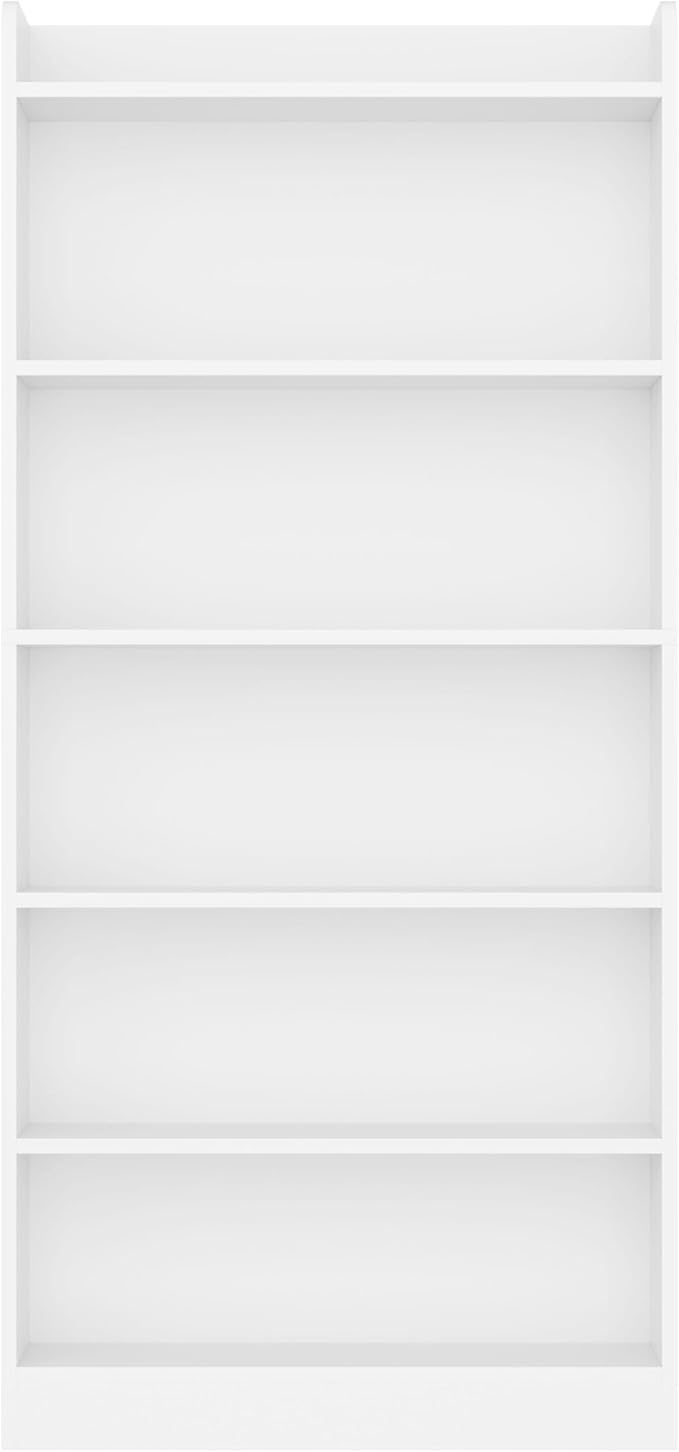 Yaheetech 6-Tier Open Bookcase and Bookshelf, Modern Simple Floor Standing Display Storage Shelves with Top Open Compartment for Home Office, Living Room, Bed Room - White