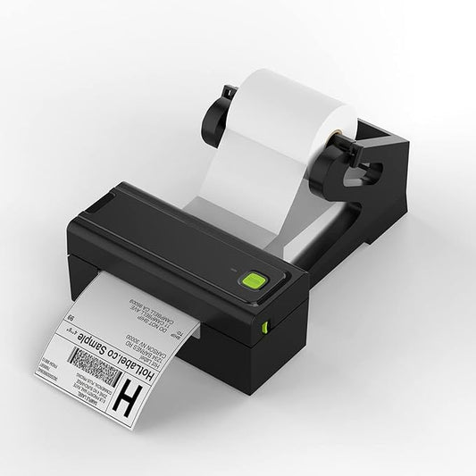 4x6 Bluetooth Shipping Label Printer with Holder Stand – Fast, Easy Setup, Compatible with Windows, Mac, Android & iOS