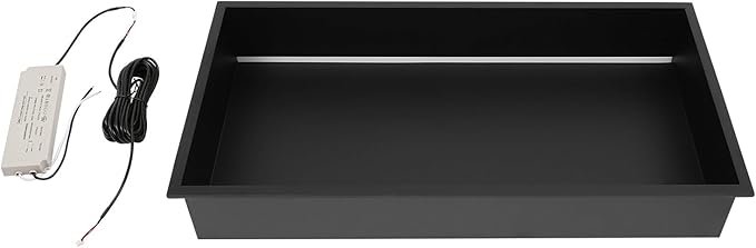 Shower Niche Cabinet, LED Light Shower Ni-Che, 13 x 25 x 4 inch Recessed Wall Niche with LED Strip, No Tile Need Shower Shelf for Bathroom Recessed Wall Shelf Horizontal Ni-Che, Black