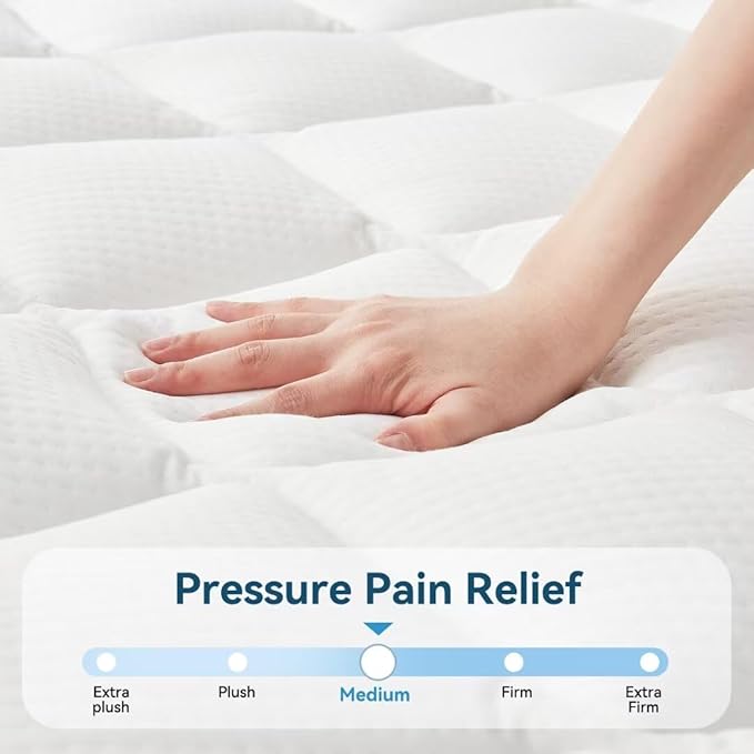 5 inch Twin Size Memory Foam Mattress in a Box – Cooling Gel‑Infused Foam, Pressure‑Relief Comfort, Fiberglass-Free, CertiPUR‑US® Certified