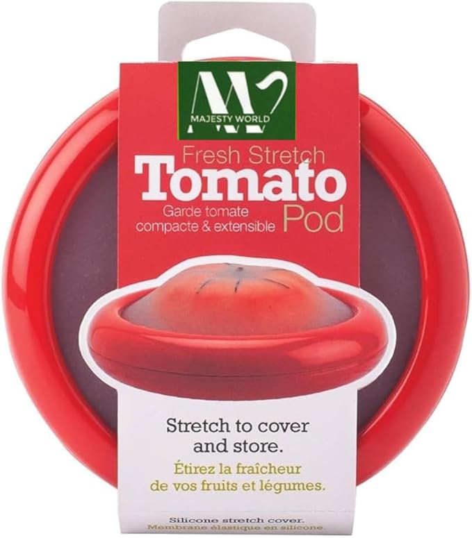 Tomato Onion Saver and Holder – Reusable Storage Containers for Fridge – Tomato Pods, Veggie Savers, Silicone Food Saver for Tomatoes and Onion