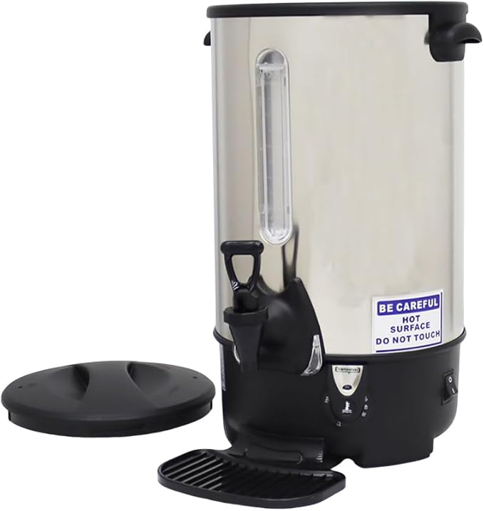 23L/24.3QT Hot Water Dispenser Commercial Electric Hot Water Bucket 1500W Fast Boiling with Temperature Control Electric Kettle for Office Restaurant Tea Shop & Event Venues 110V