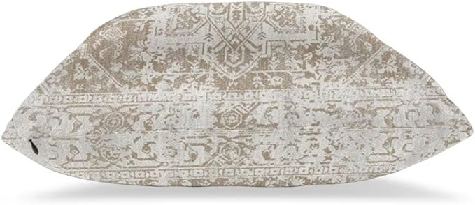 Boho Pillow Covers 16x16 Set of 2, Brown Beige Carpet Pattern Outdoor Decorative Throw Pillows Ethnic Rustic Farmhouse Cushion Cases Linen Gifts for Couch Sofa Decor