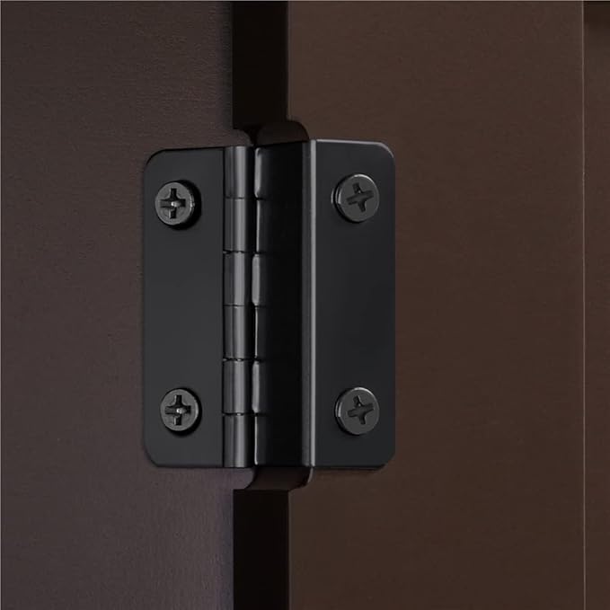 Yaheetech Set of 2 Bathroom Storage Cabinet with 1 Drawer, Freestanding Bathroom Cabinet with 2 Doors and 3-Level Adjustable Shelf, Modern Furniture for Laundry Room, Corridor, Espresso