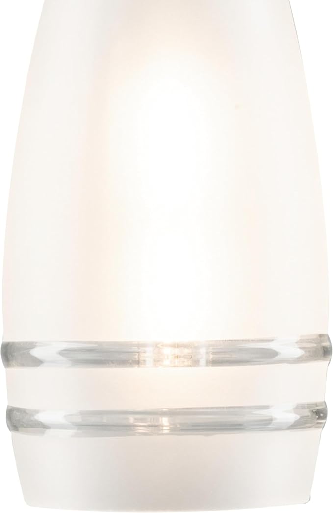 Westinghouse Lighting 6134600 Leeanne Traditional One Light Indoor Mini Pendant, Brushed Nickel Finish, Frosted Glass