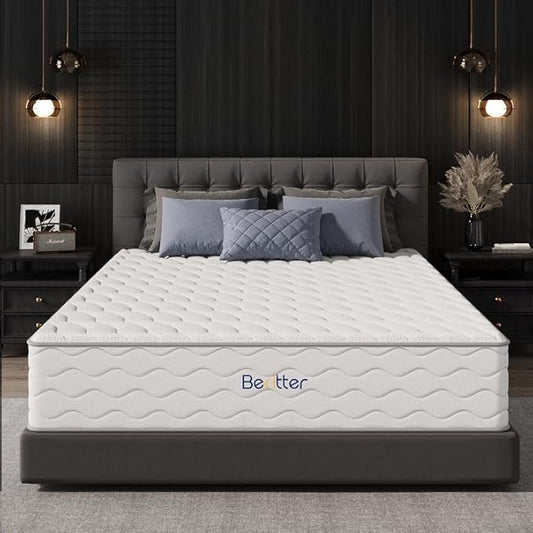 14 Inch Twin Hybrid Mattress, 7-Zone Green Tea & Charcoal Cooling Gel Memory Foam Mattress in a box,Pocketed Springs for Isolate Motion, Pressure Relief, CertiPUR-US Certified, Support Comfort