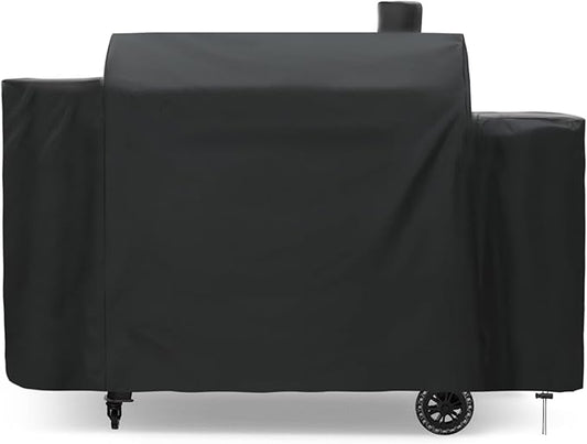 Grill Cover for Pit Boss 1100 Pro Series 1260 Triple-Function Combo Grill PB1100PSC2,PB1100PSC1,Sportsman 1230,Competition 1230CS1,Navigator 1230G Pellet Grill,Heavy Duty Waterproof Smoker Cover,Black