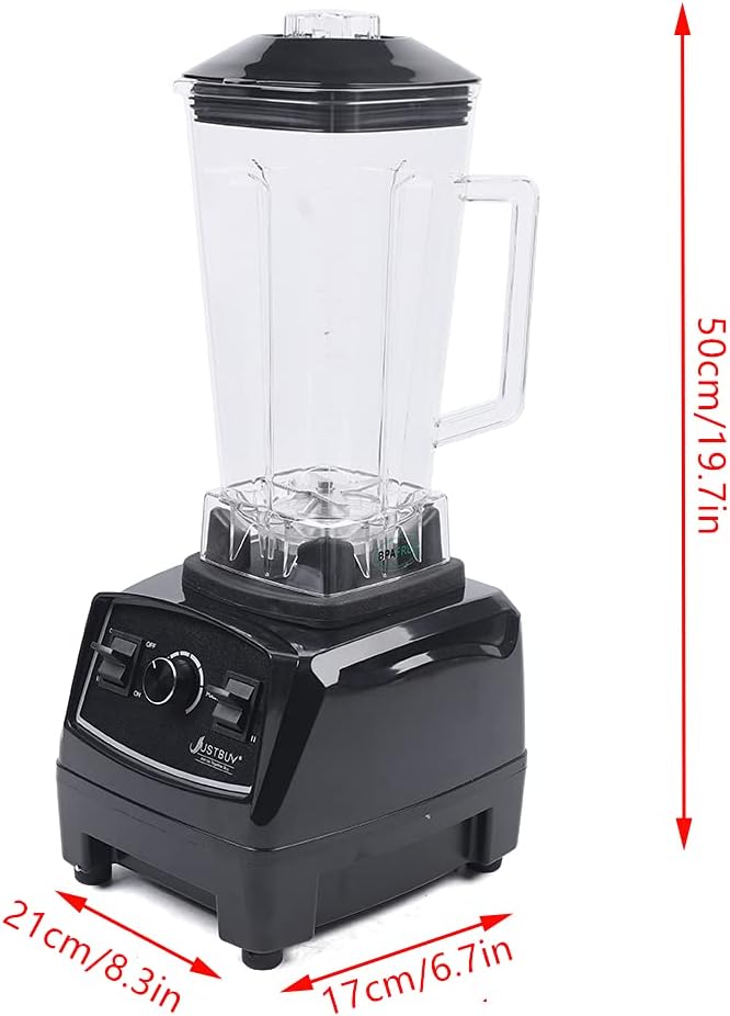 DNYSYSJ 2200W Household Kitchen Countertop Blender Mixer Juicer Machine 6 Blades Smoothie Blender Food Mixer with 2L Capacity Jar