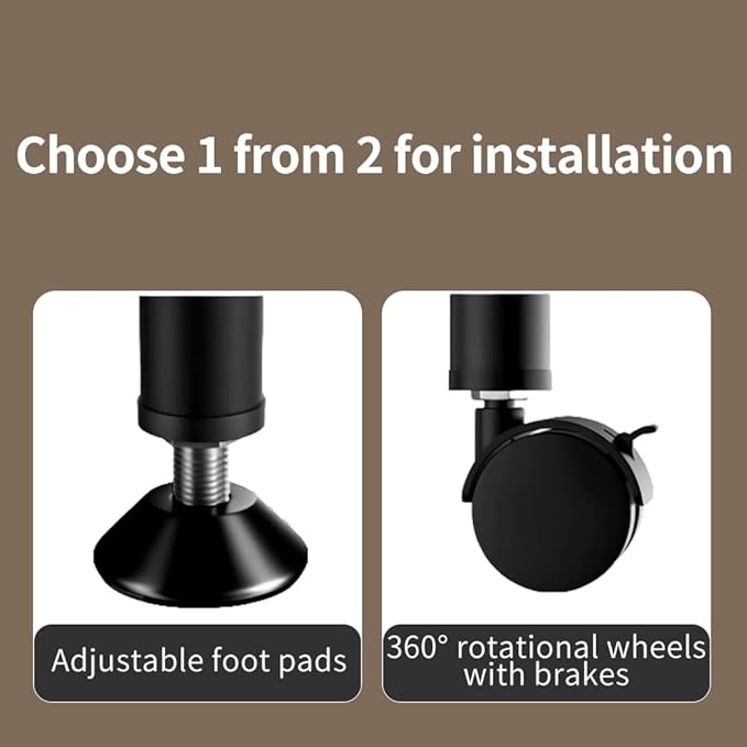 VETALLO 4 Tier Mobile Shelf Kitchen Appliance Metal Shelving Storage Rack Heavy Duty Shelves Standing Units with Rolling Wheels for ktichen,Pantry, Garage,Laundry (29.6" L x 13.7" W x 47" H)