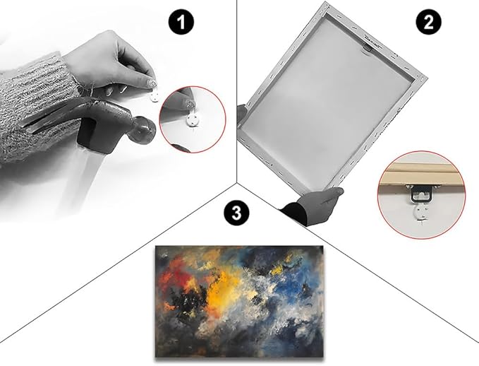 Abstract Wall Art for Living Room Black Modern Canvas Artwork Fantasy Colorful Cloud Pictures Contemporary Painting Decor for Bedroom Home Office Decorations 24x36 inches