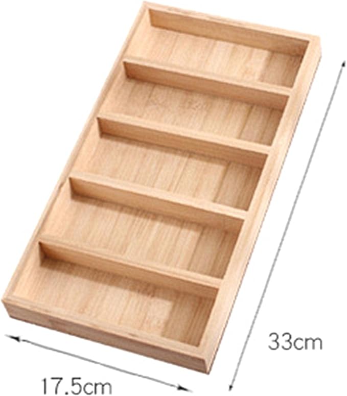 TANG SONG 1 Pack Bamboo Sunglasses Display Tray Eyewear Storage Case for Home or Office