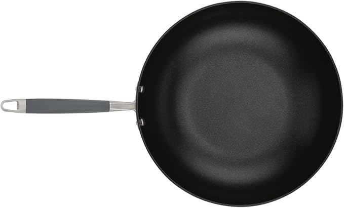 Anolon Advanced Home Hard-Anodized Nonstick Open Stock Cookware- Woks (12-Inch Open Wok, Moonstone)